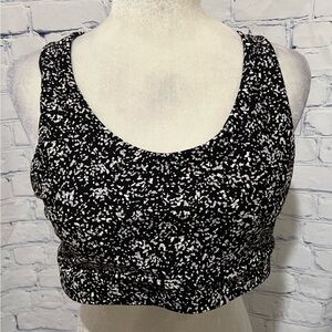 Old Navy Black Powersoft Go-Dry Strappy Sports Bra for Women Size XL